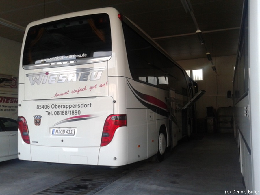 Ein Setra von Wieheu auf dem Betriebsgel�nde konnte ich am 24.07.2013 fotografieren.