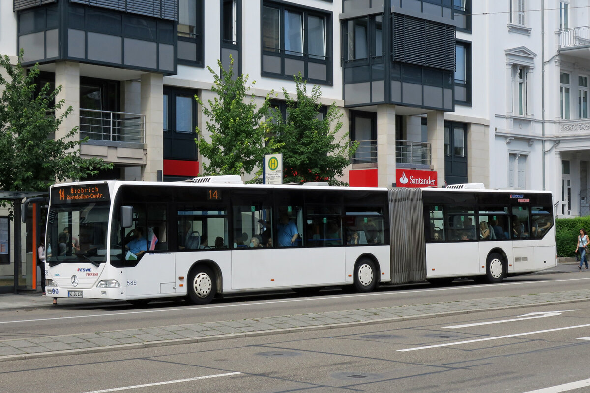 ESWE, Wiesbaden - Wagen 589 - WI-BU 137 - Mercedes-Benz O 530 Citaro G (2005)  - Wiesbaden, 27.07.2016