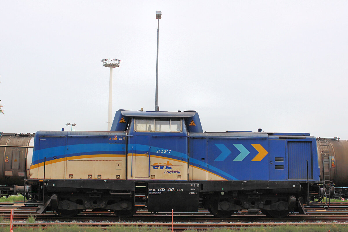 evb 212 247-1 am 28.08.2025 in Hamburg - Waltershof.