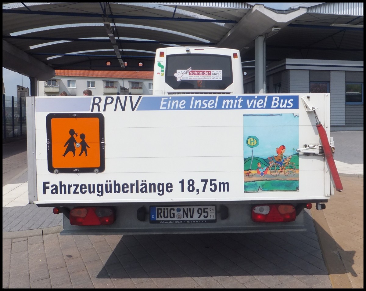 Fahhradanh�nger der RPNV in Bergen.