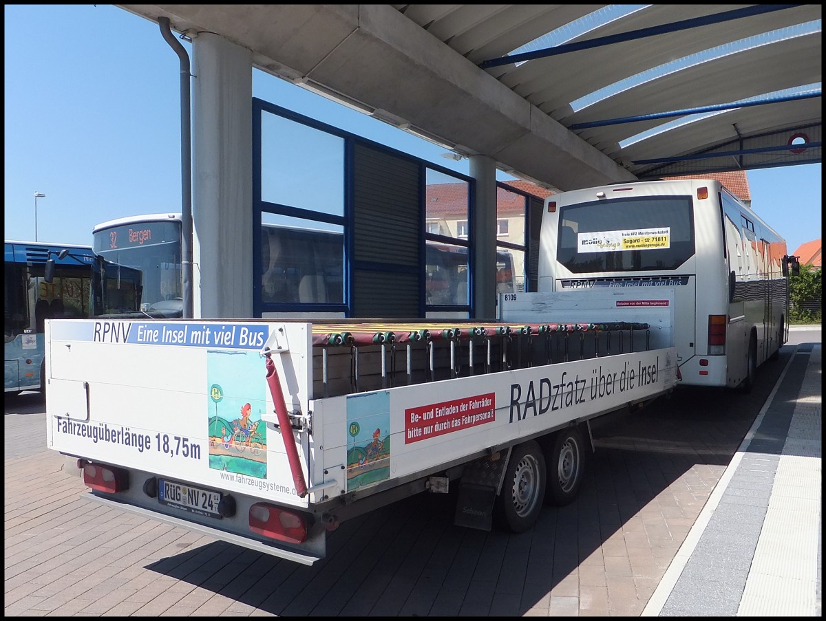 Fahrradanh�nger der RPNV in Bergen.