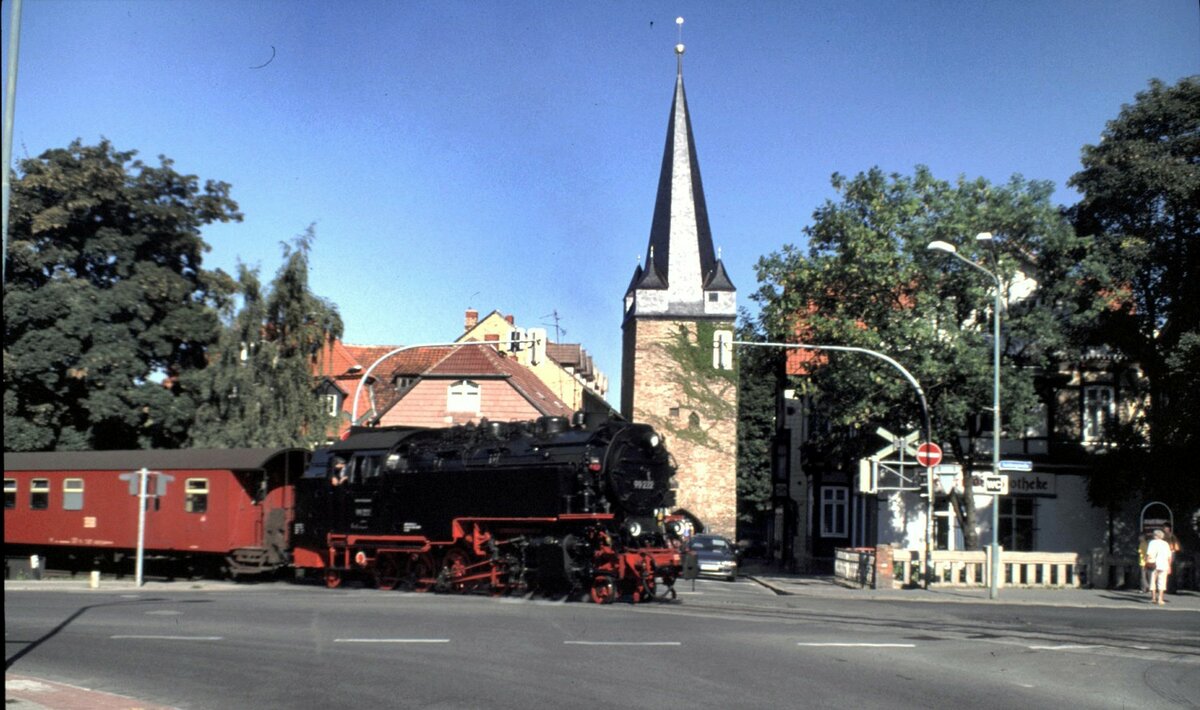 HSB 99 222 in Werningerode Westerntor am 05.09.1999.