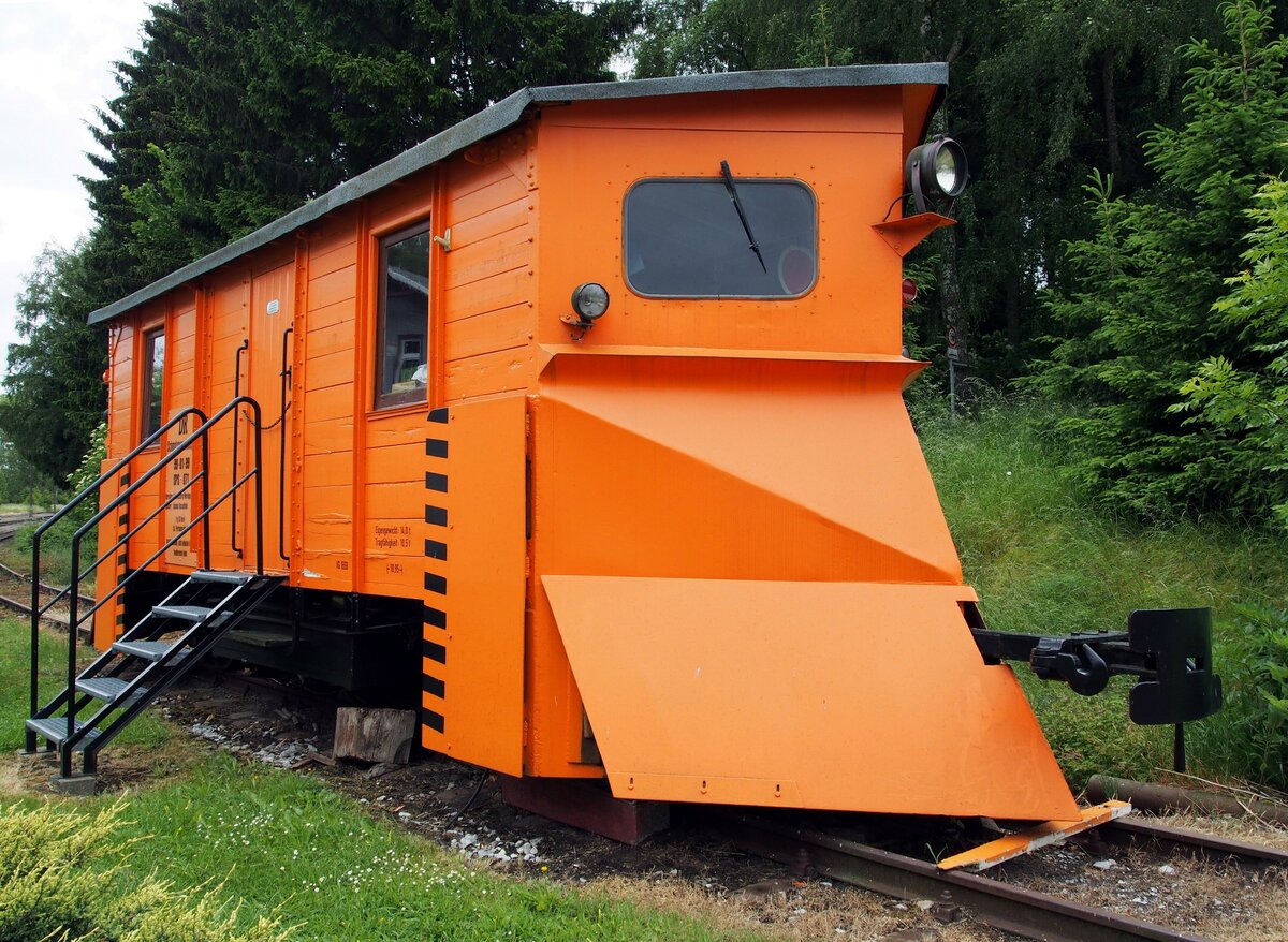 HSB Klimaschneepflug in Hasselrode (Museumsausstellung) am 20.06.2016.