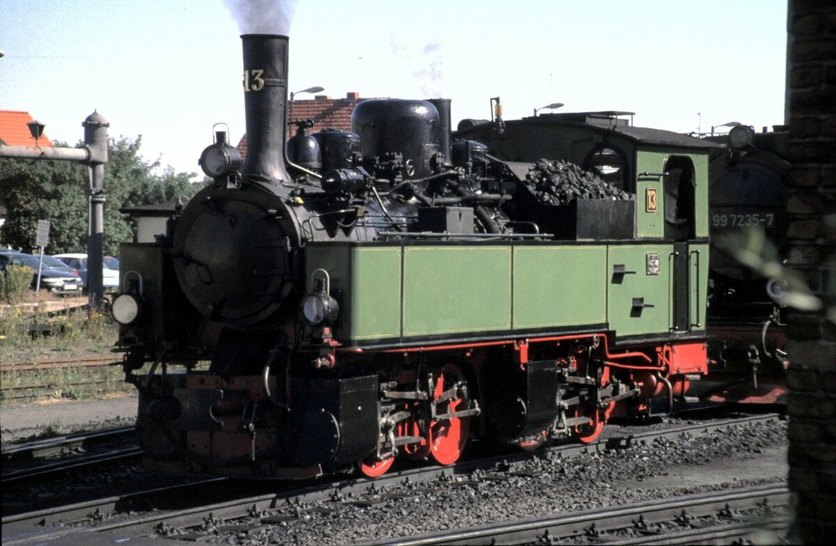 HSB Traditionslok Nr.13 in Werningerode am 31.07.1999.