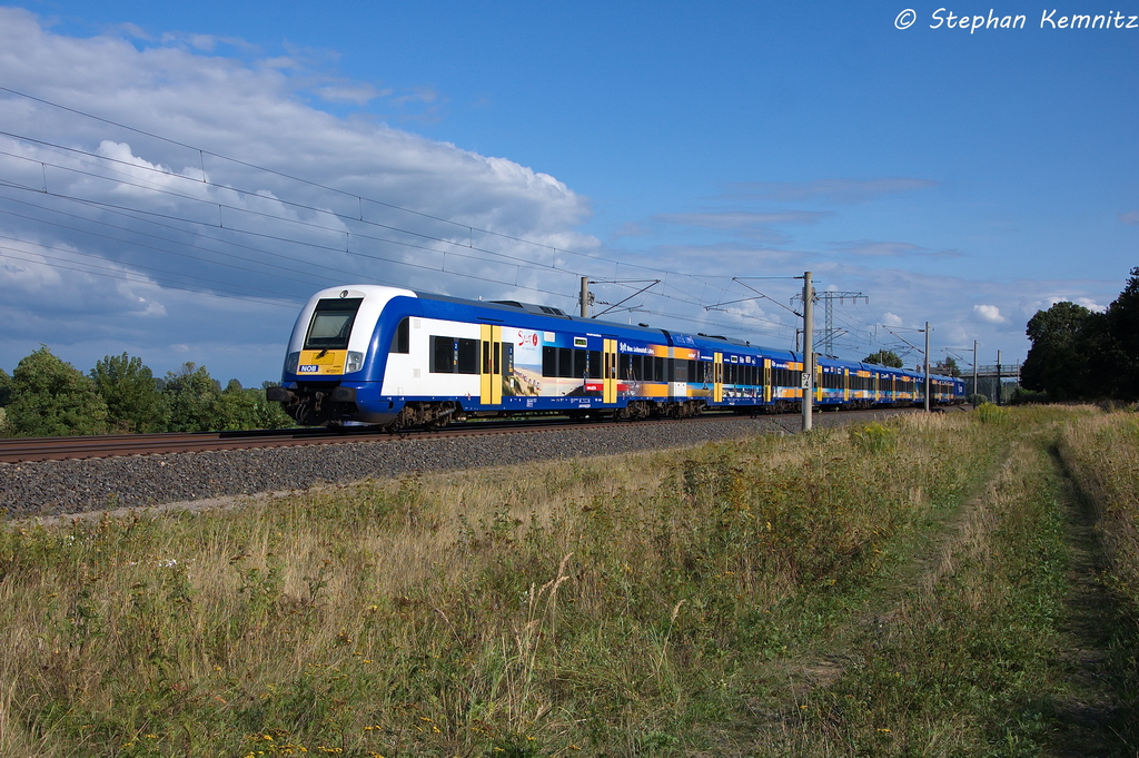 InterConnex (X 68904) von Warnem�nde nach Leipzig Hbf in Vietznitz und gezogen hatte die 146 521-0. 20.08.2013