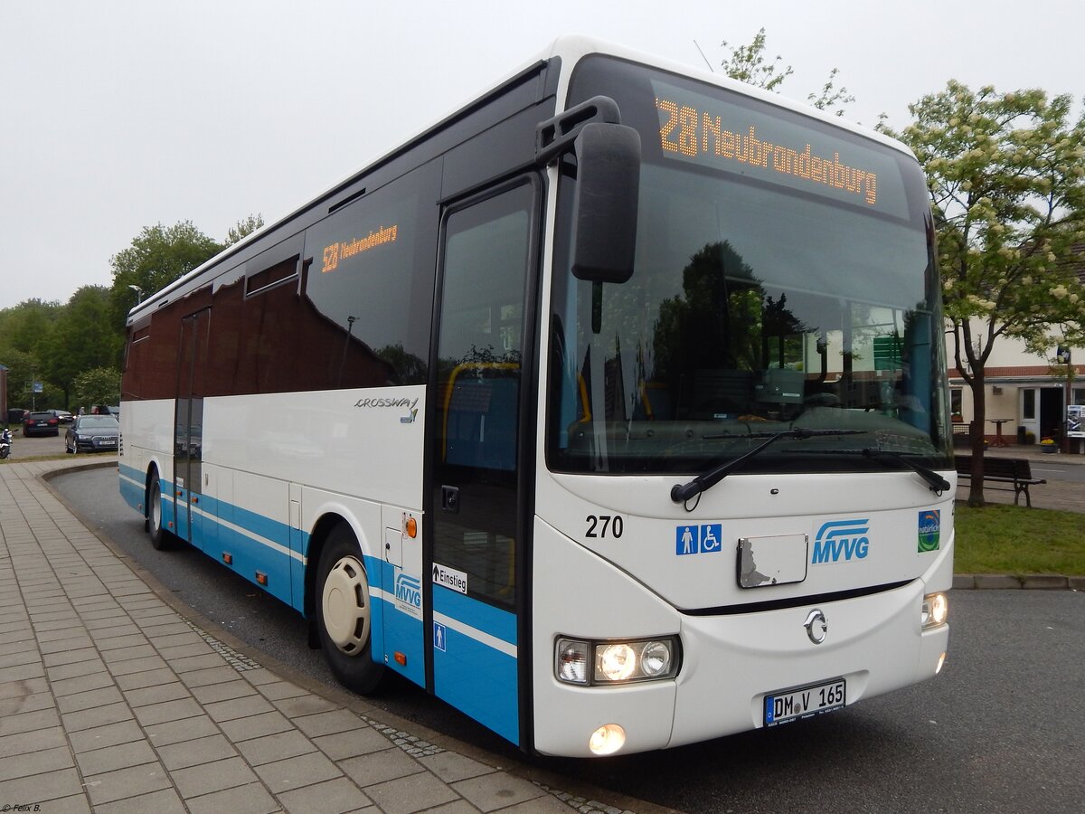 Irisbus Crossway der MVVG in Burg Stargard.