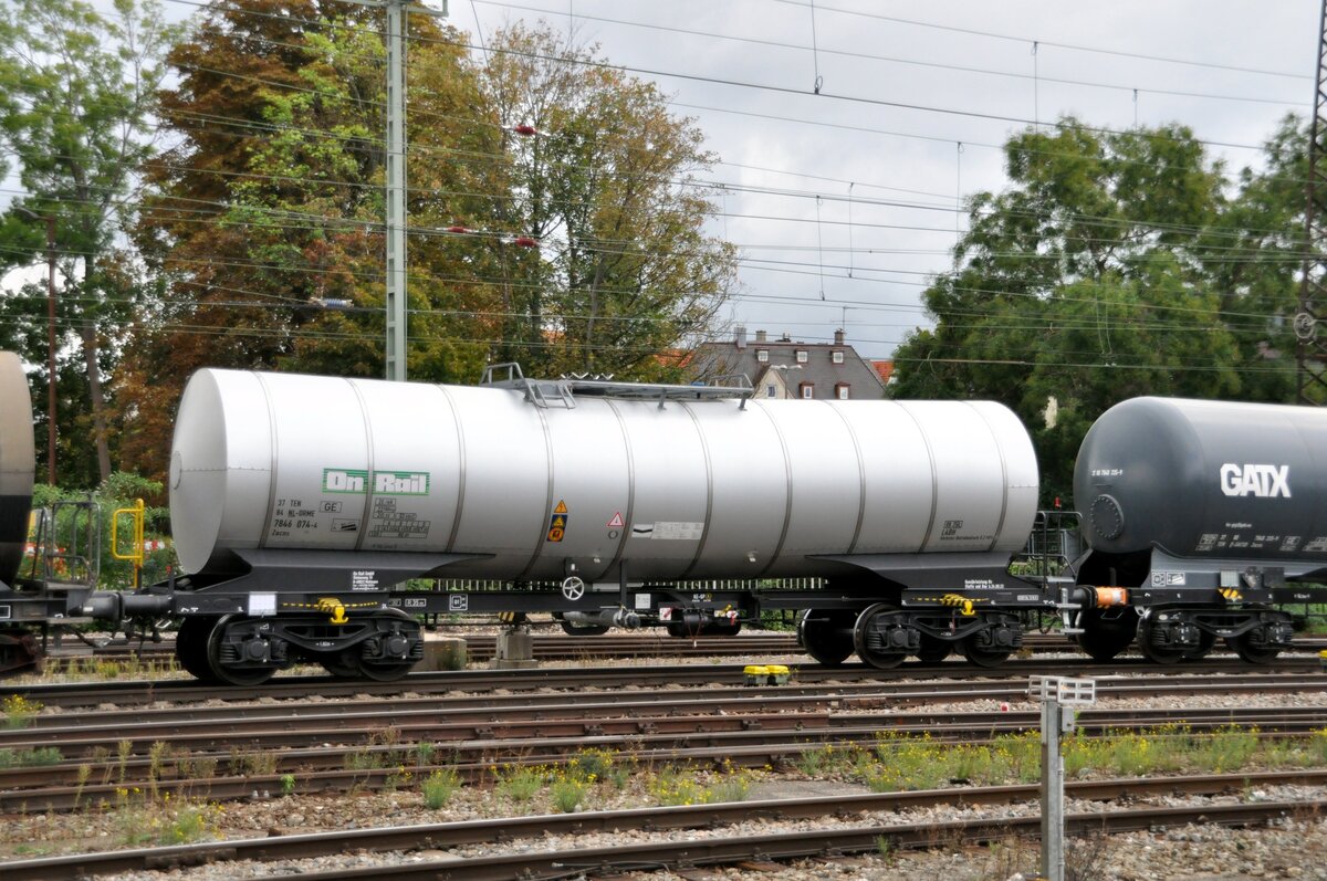 Kesselwagen 37 TEN 84 NL-ORME 7846 074-4 Zacns von On Rail GmbH Mettmann in Ulm am 17.09.2022.