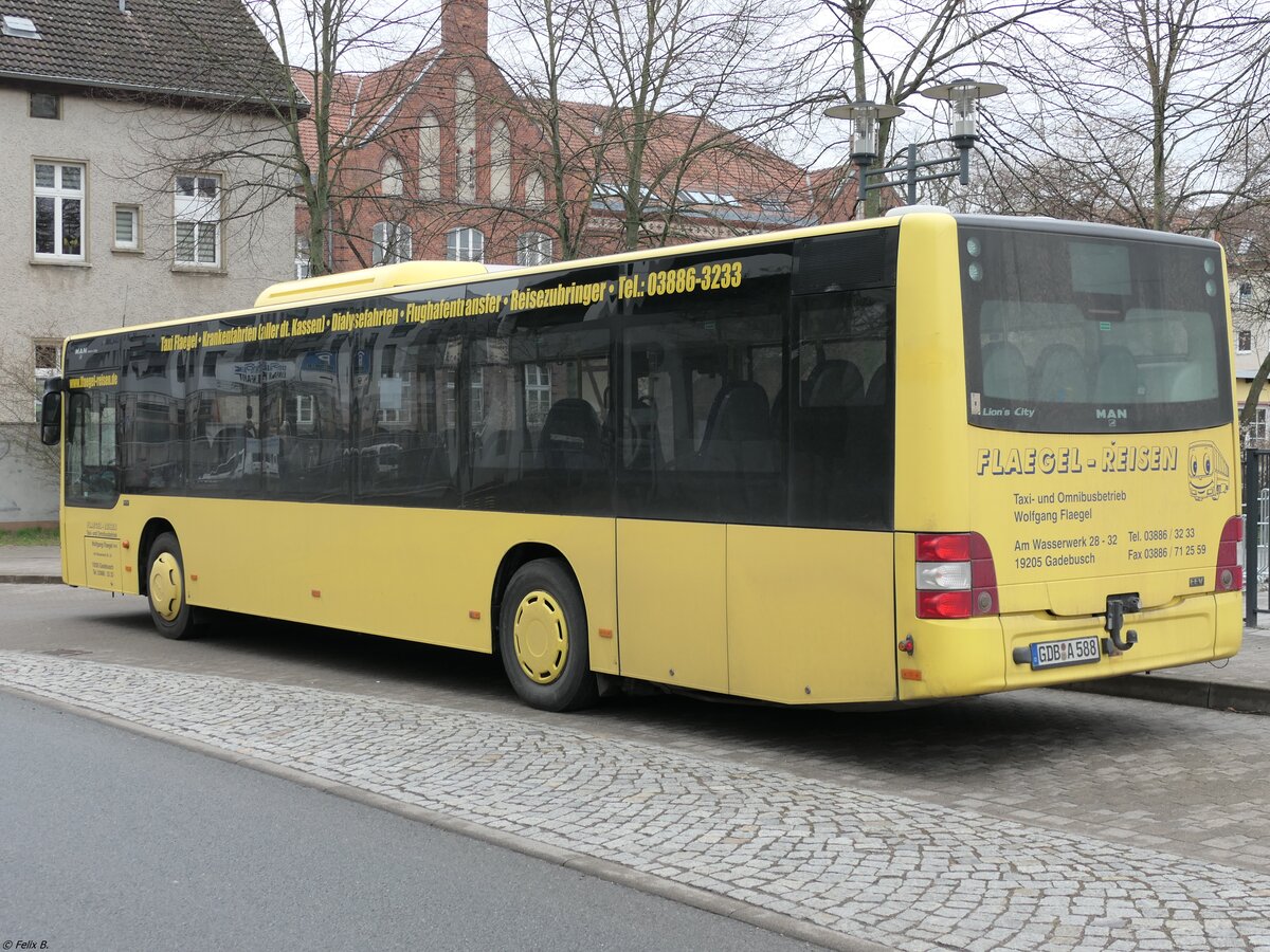 MAN Lion's City von Flaegel Reisen aus Deutschland in Neubrandenburg.