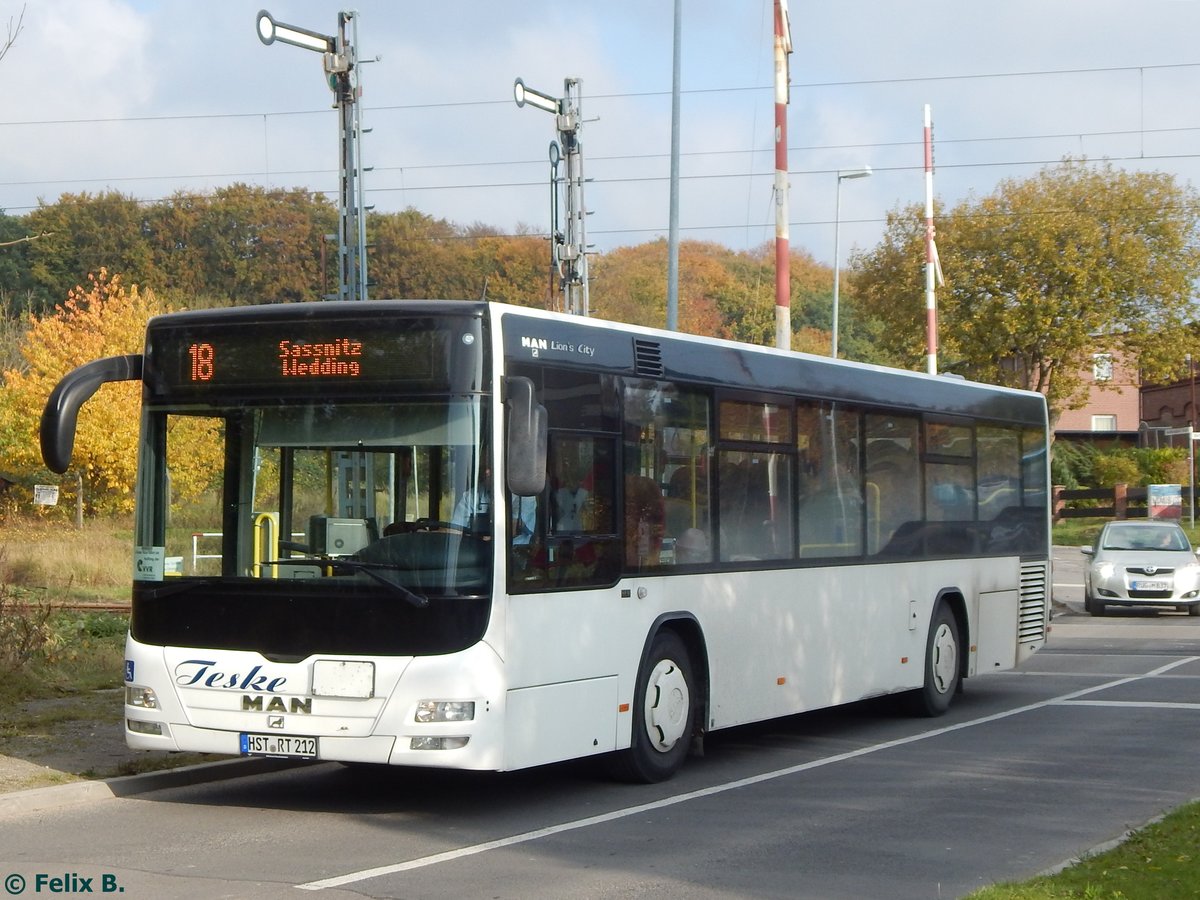 MAN Lion's City Ü LE vom Reisedienst Teske aus Deutschland in Sassnitz.