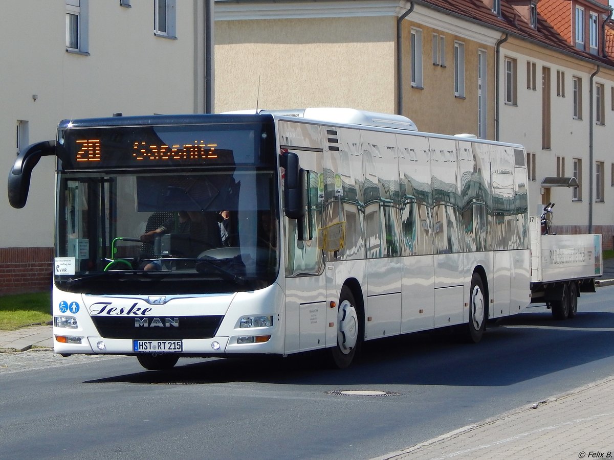 MAN Lion's City Ü vom Reisedienst Teske aus Deutschland in Sassnitz. 