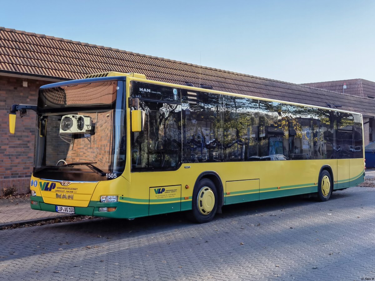 MAN Lion's City der Verkehrsgesellschaft Ludwigslust-Parchim mbH in Krakow am See.