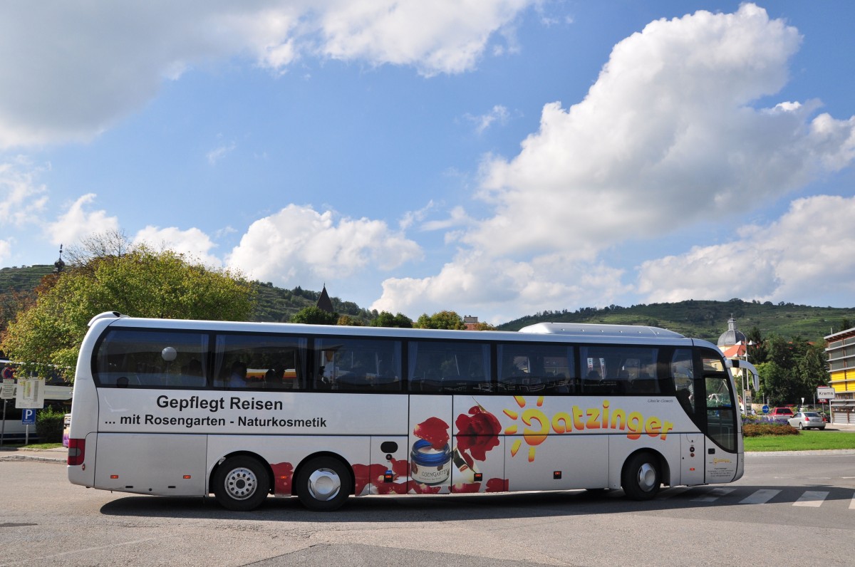 MAN Lions Coach von Datzinger Reisen aus Nieder�sterreich am 22.August 2014 in Krems.