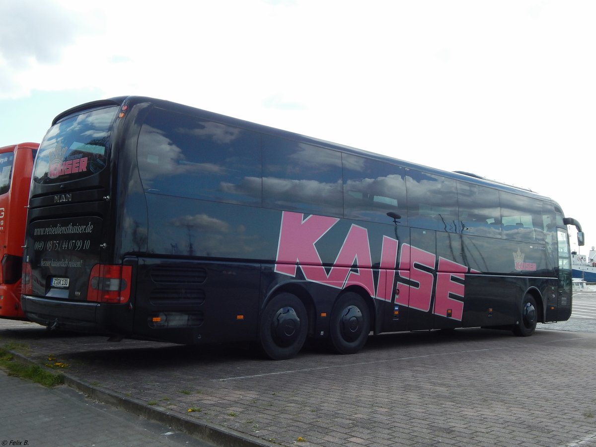 MAN Lion's Coach von Kaiser Reisen aus Deutschland im Stadthafen Sassnitz.