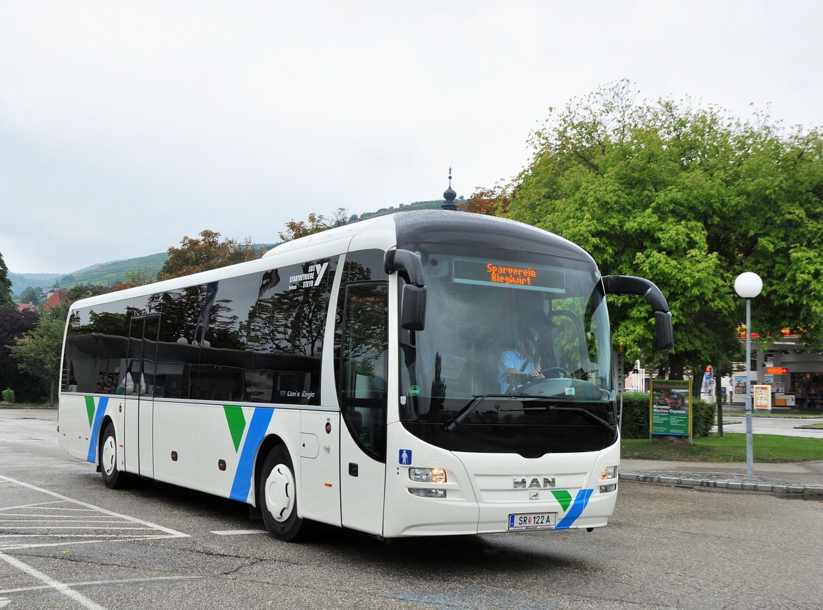 MAN LION`s REGIO der Stadtbetriebe Steyr/sterreich im August 2013 in Krems gesehen.