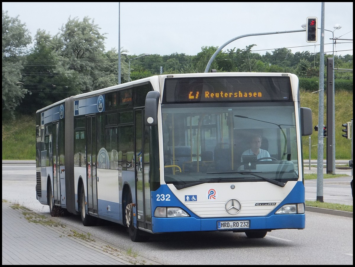 Mercedes Citaro I der Rostocker Stra�enbahn AG in Rostock.