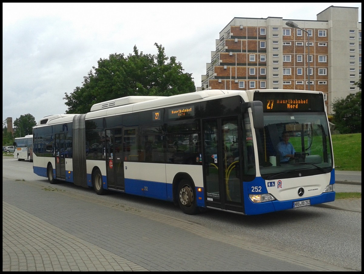 Mercedes Citaro II GDH der Rostocker Stra�enbahn AG in Rostock.