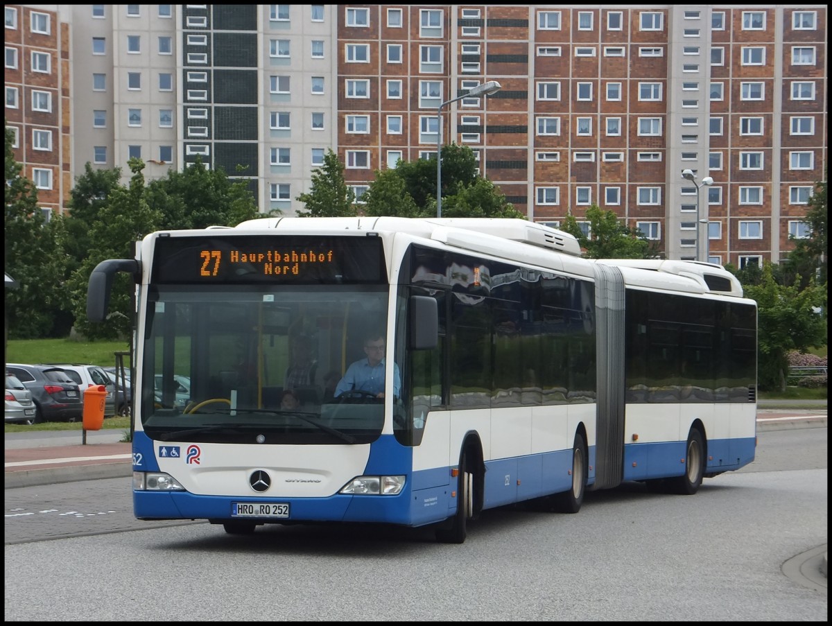 Mercedes Citaro II GDH der Rostocker Stra�enbahn AG in Rostock.