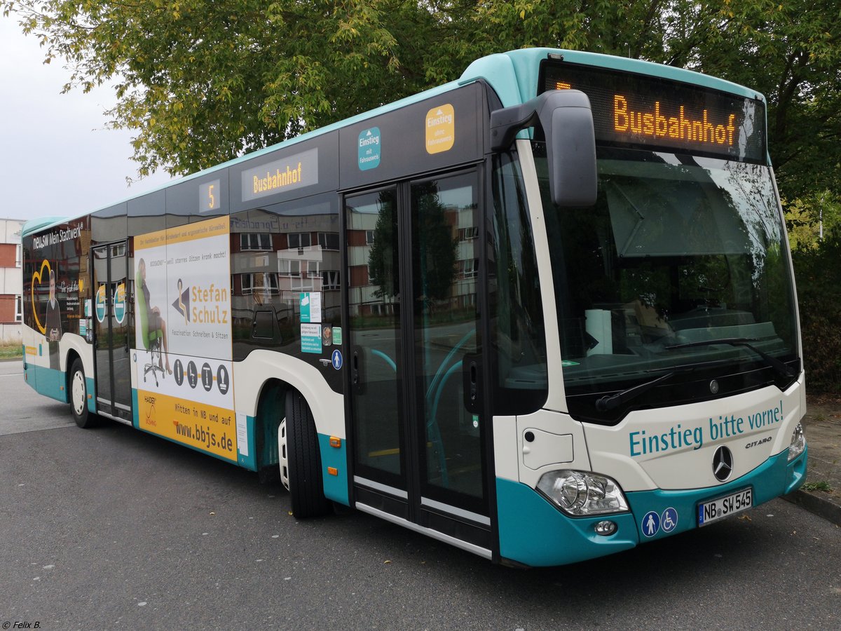 Mercedes Citaro III der Neubrandenburger Verkehrsbetriebe in Neubrandenburg.