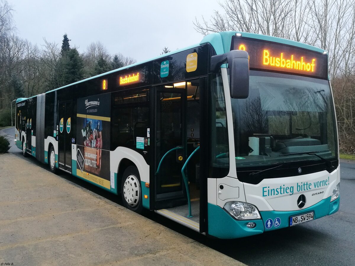 Mercedes Citaro III der Neubrandenburger Verkehrsbetriebe in Neubrandenburg.