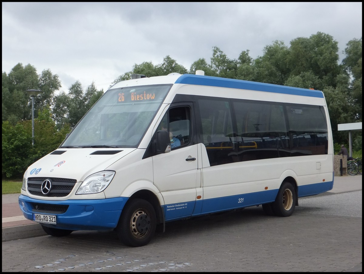 Mercedes Sprinter der Rostocker Stra�enbahn AG in Rostock.