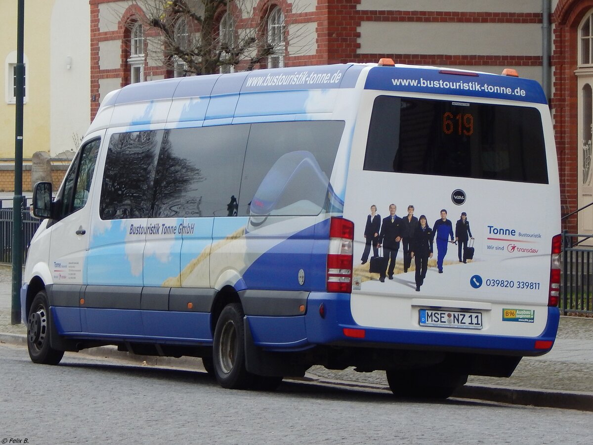 Mercedes Sprinter von Tonne aus Deutschland in Neustrelitz. 