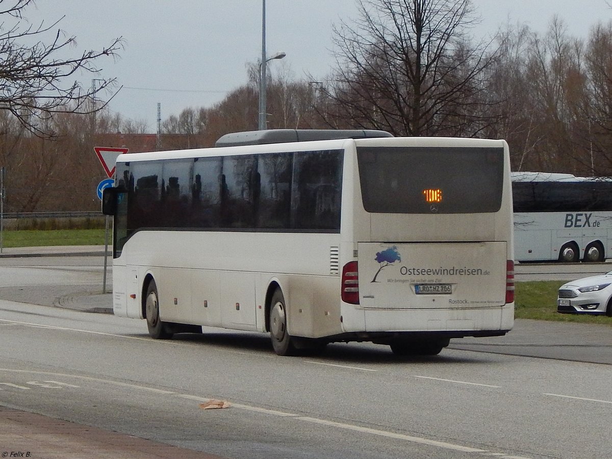 Mercedes Tourismo von Ostseewindreisen (ex Rabastens-Tourisme/F) aus Deutschland in Rostock.