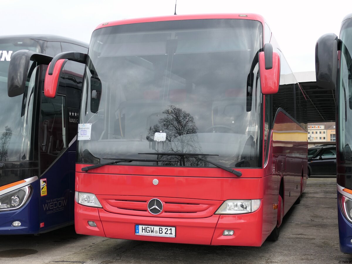 Mercedes Tourismo von Taxi Wedow aus Deutschland in Greifswald.