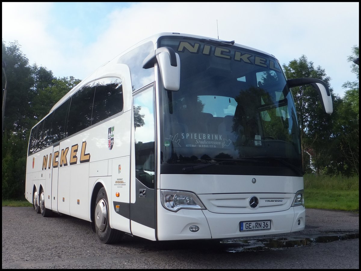 Mercedes Travego von Nickel aus Deutschland in Bergen. 