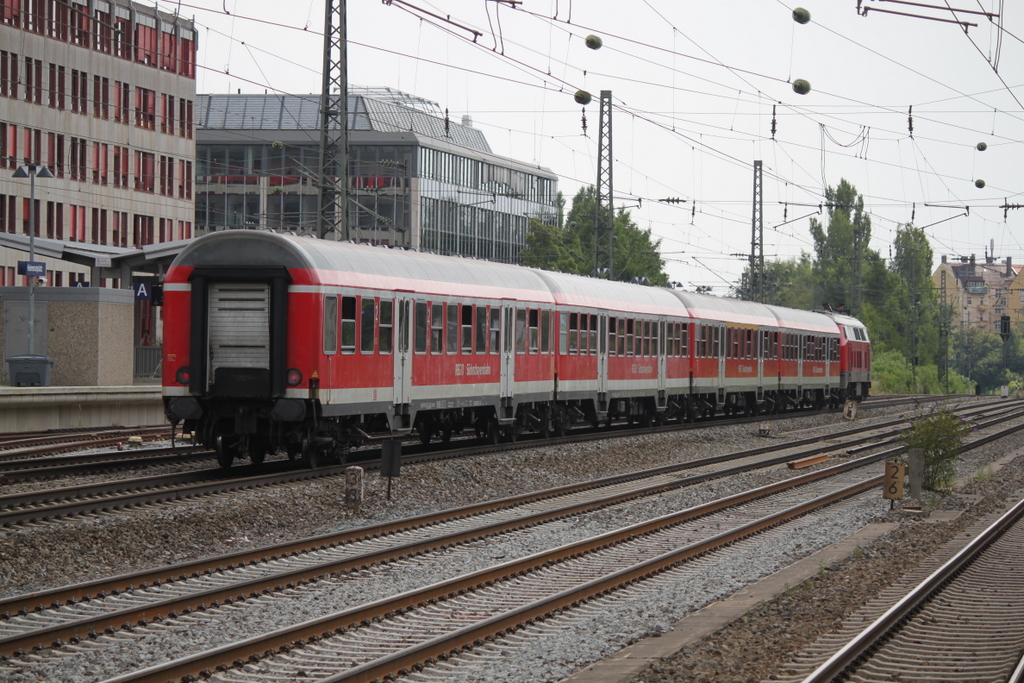 n-Wagen der S�dostbayern Bahn am 26.07.2016 in M�nchen-Heimeranplatz.