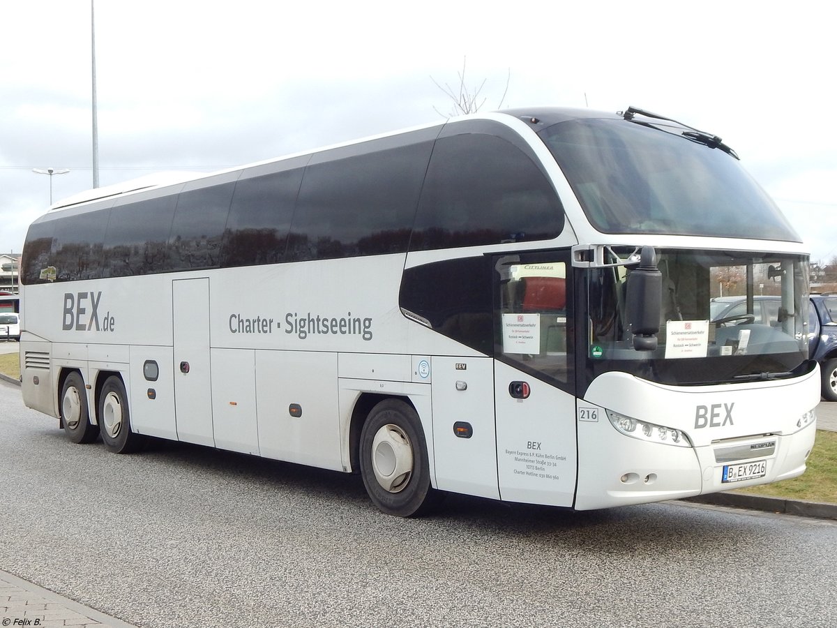 Neoplan Cityliner von BEX aus Deutschland in Rostock. 