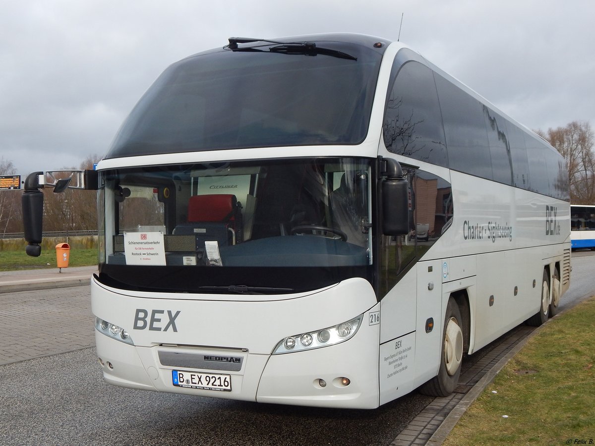 Neoplan Cityliner von BEX aus Deutschland in Rostock. 