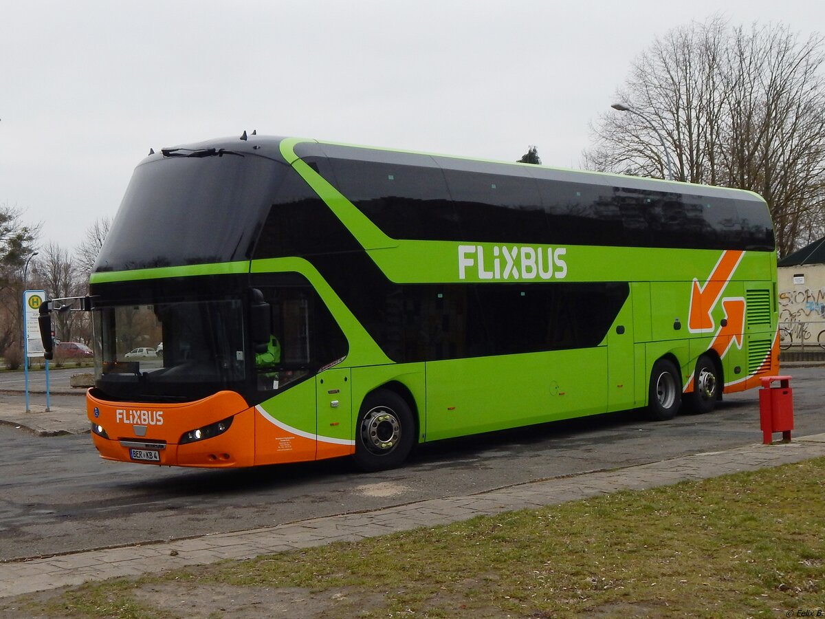 Neoplan Skyliner von FlixBus/Karsten Brust aus Deutschland in Stralsund.