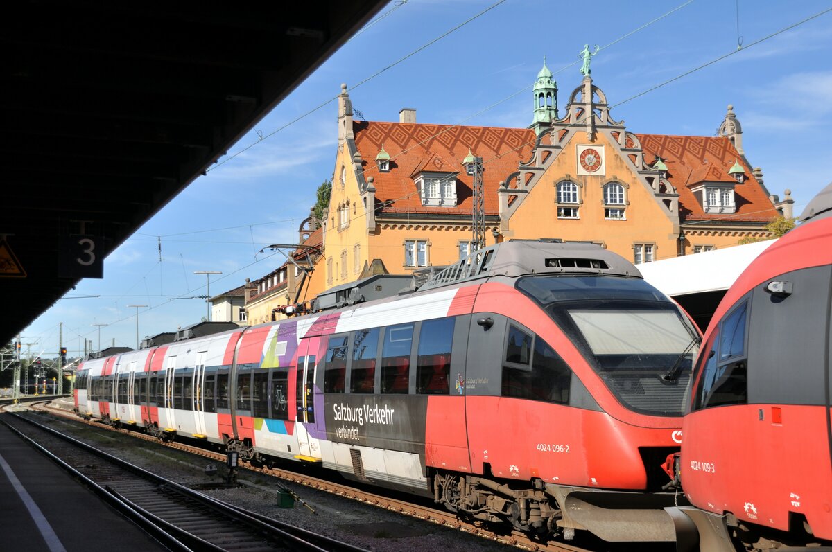 ÖBB 4024 096-2 der Salzburg Verkehr in Lindau-Insel am 12.09.2022.