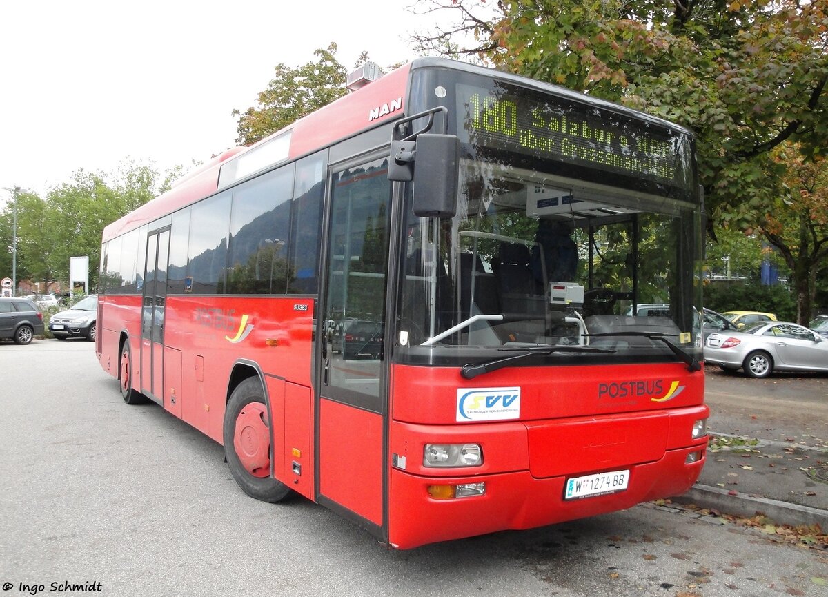 ÖBB Postbus / Österreichische Postbus - Region Nord | W-1274 BB | MAN SÜ 363 | 01.10.2010 in Bad Reichenhall