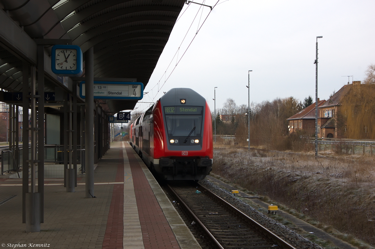 RB32 (RB 17567) von Salzwedel nach Stendal in Salzwedel und geschoben hatte die 112 169-8. 27.12.2014