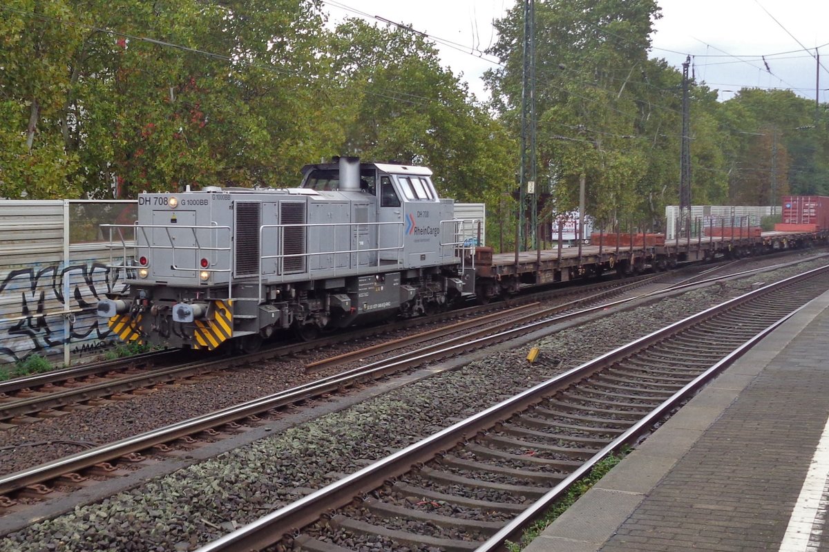 Rheincargo DH 708 durchfahrt Kln Sd am 24 September 2018. 