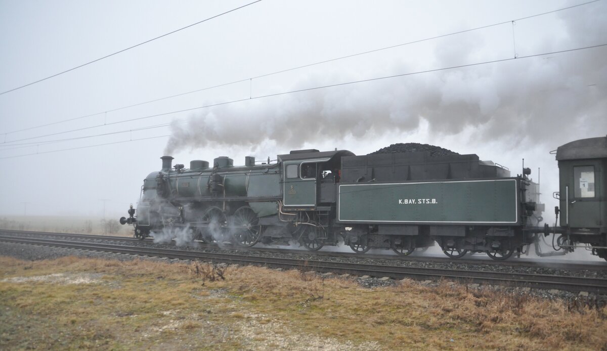 S 3/6 Nr.3673 in Neu-Ulm Pfuhl am 03.03.2012.