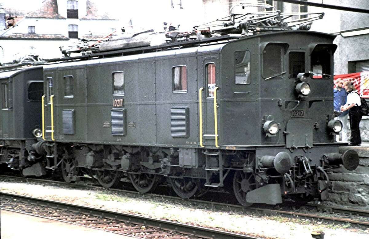 SBB Ae 3/5 Nr.10 217 in Rorschach Hafen am 06.09.1998.
