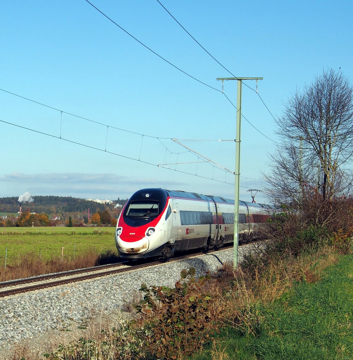 SBB ETR 619 (RABe 507) auf der Südbahn am 23.10.2021.