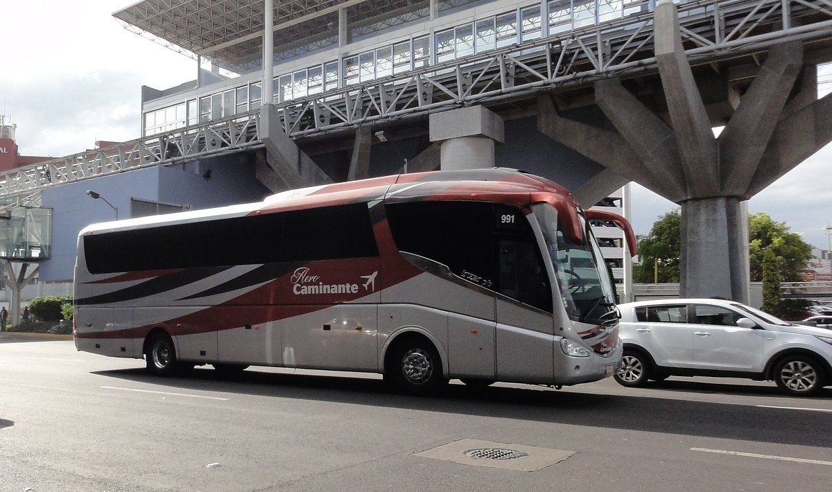 Scania Irizar Pb Airportshuttle in Mexico City gesehen.