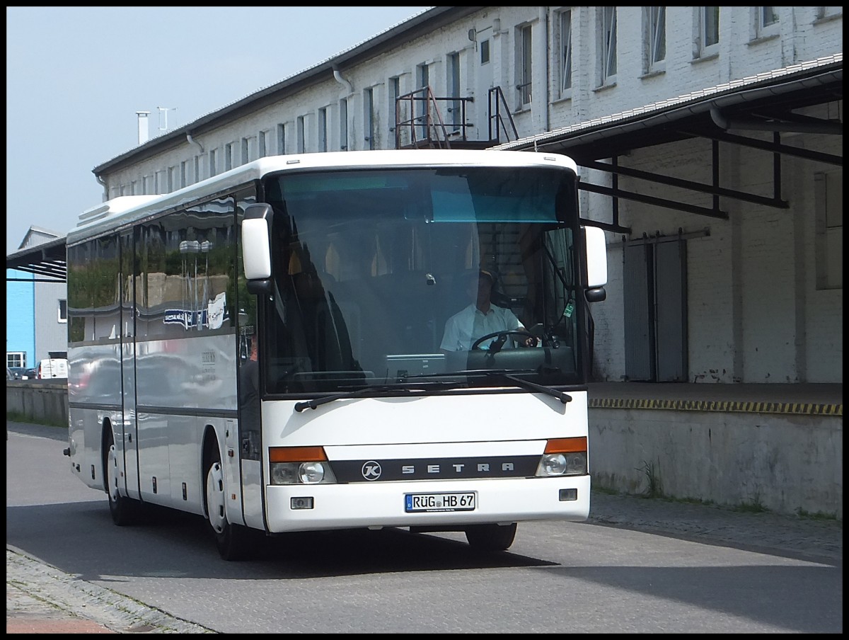 Setra 315 H von Heike B�s aus Deutschland im Stadthafen Sassnitz.