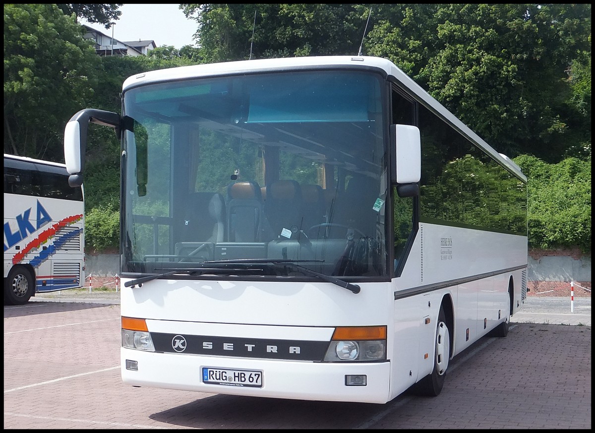 Setra 315 H von Heike B�s aus Deutschland im Stadthafen Sassnitz.
