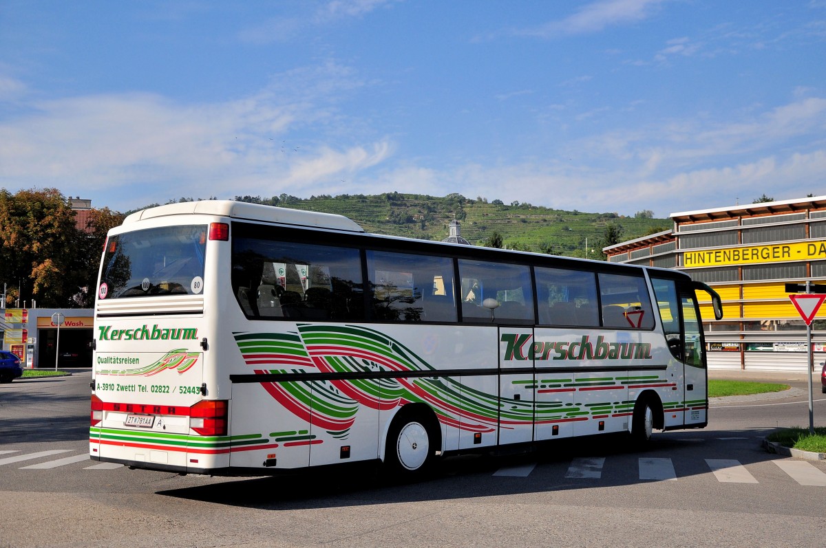 Setra 315 HD von Kerschbaum Reisen aus Nieder�sterreich am 18.9.2014 in Krems.