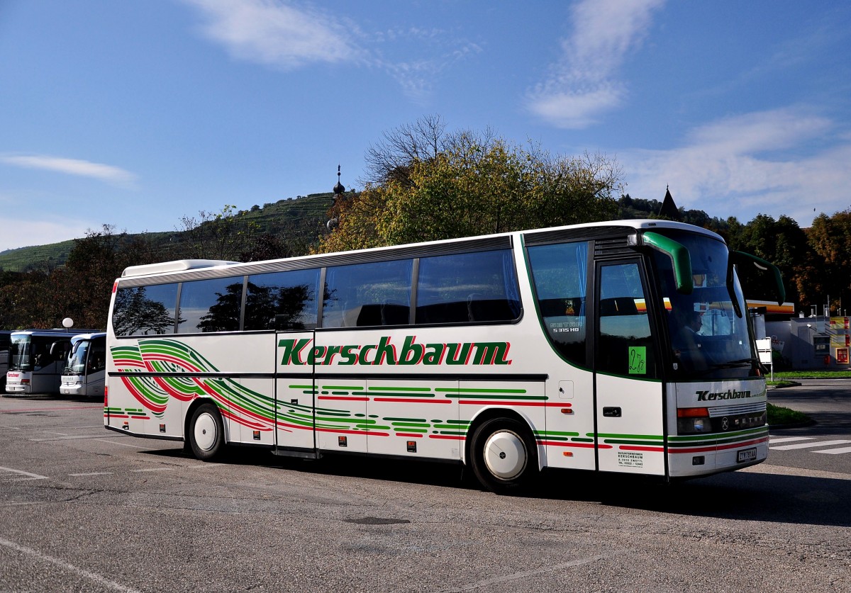 Setra 315 HD von Kerschbaum Reisen aus Nieder�sterreich am 18.9.2014 in Krems.