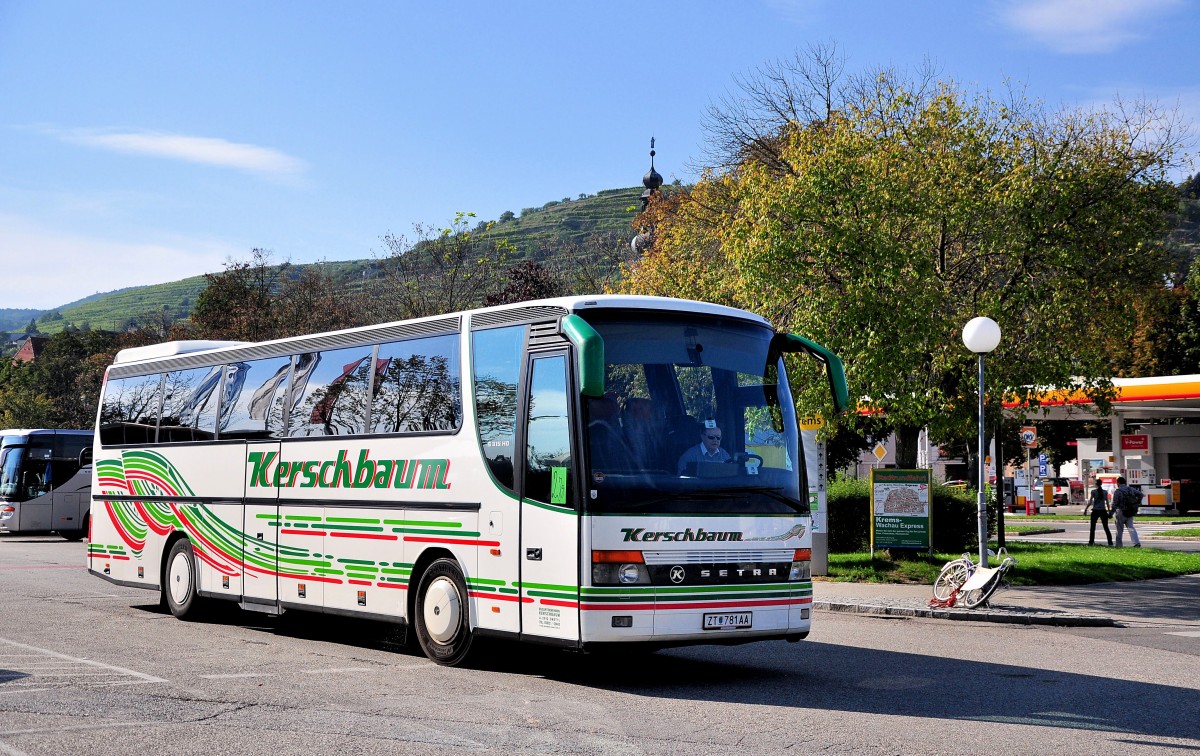 Setra 315 HD von Kerschbaum Reisen aus Nieder�sterreich am 18.9.2014 in Krems.