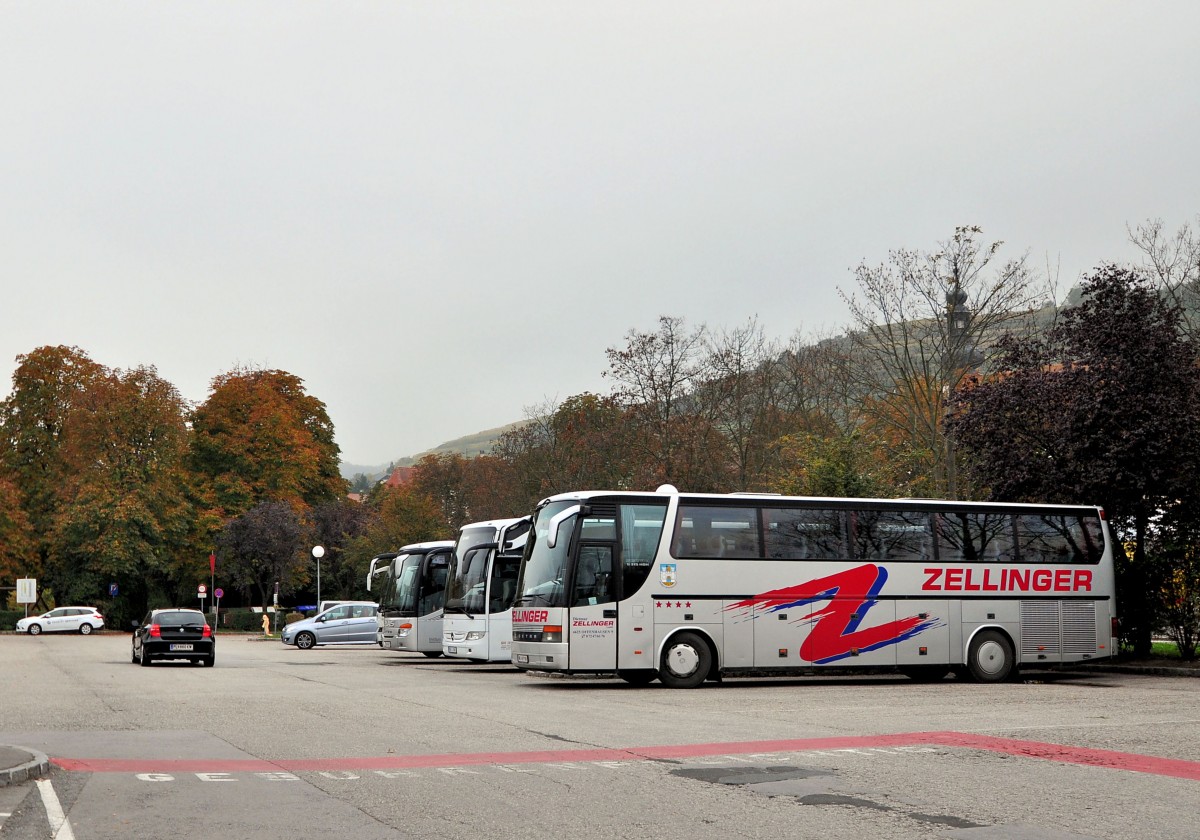 Setra 315 HDH von Zellinger Reisen aus �sterreich am 19.10.2014 in Krems.