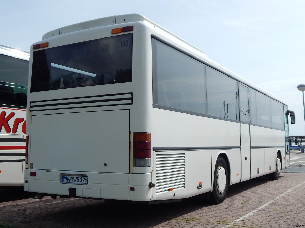 Setra 315 UL der Anklamer Verkehrsgesellschaft im Stadthafen Sassnitz.