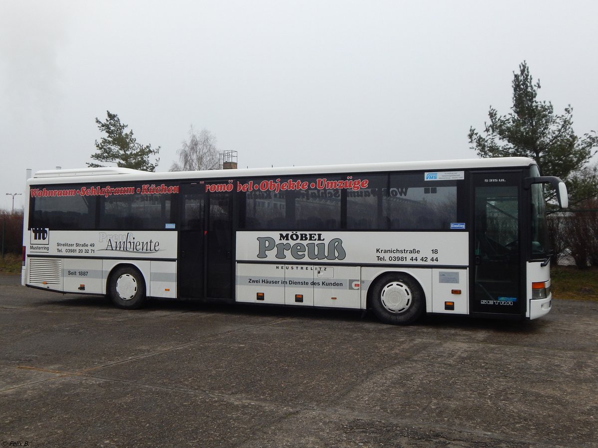 Setra 315 UL von Becker-Strelitz Reisen aus Deutschland in Neubrandenburg.