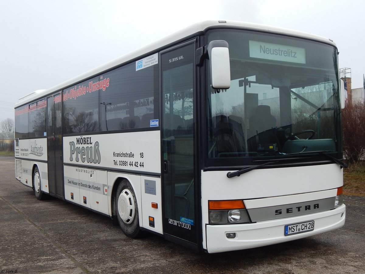 Setra 315 UL von Becker-Strelitz Reisen aus Deutschland in Neubrandenburg.