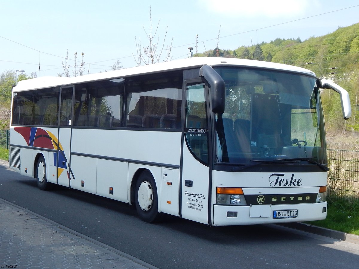 Setra 315 UL vom Reisedienst Teske aus Deutschland in Sassnitz. 